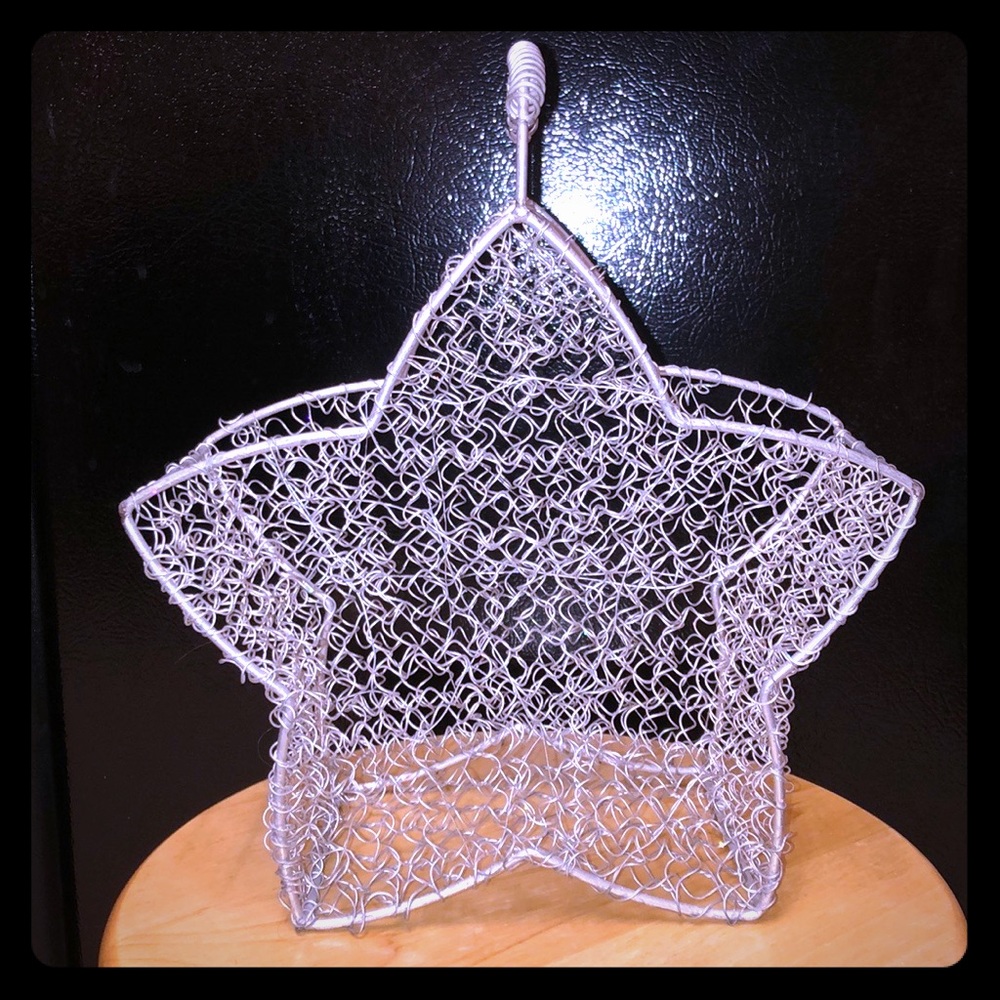 ⭐️Silver Metal Star Baskets